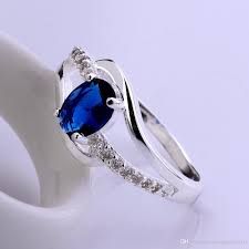 Blue Stone Ladies Ring