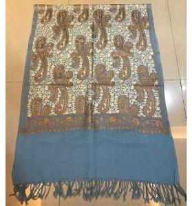 Casual Pashmina Kashmiri Silk Embroidered Stole