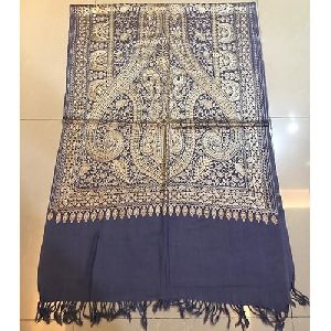 Designer Pashmina Kashmiri Silk Embroidered Stole