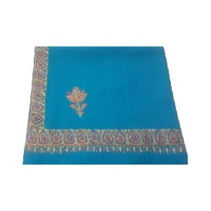 Sky Blue Woolen Kashmiri Shawl