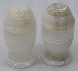 Alabaster Stone Salt and Pepper Shaker