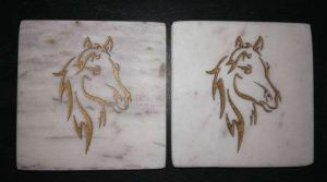 Marble Coaster Set