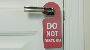 Do Not Disturb Card