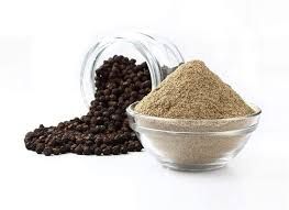 pure black pepper powder