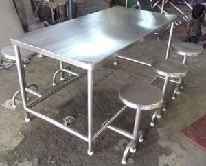 stainless steel canteen table