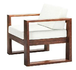 Wooden Single Seater sofa