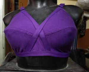 Dollar Purple Lycra Hosiery Bra