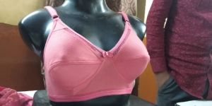 Pink Hosiery Bra