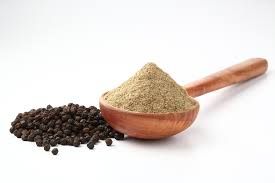 pure black pepper powder