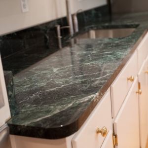 Marble kitchen countertop