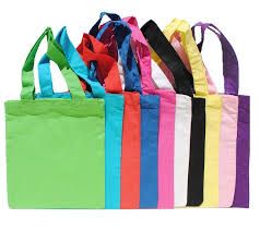colored cotton bags