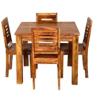 4 Seater Wooden Dining Table Set 02 4 Seater Wooden Dining Table Set 02