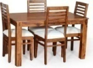 4 Seater Wooden Dining Table Set 04 4 Seater Wooden Dining Table Set 04