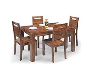 4 Seater Wooden Dining Table Set 06