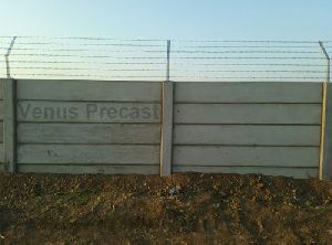 Precast Boundary Wall With Barbed Wire