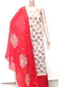 Chanderi Silk Suit Material