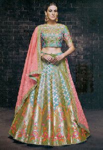 Silk Brocade Lehenga