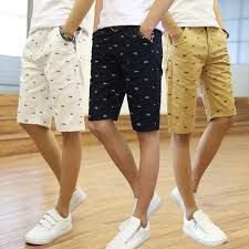 Mens Printed Chinese Bermudas