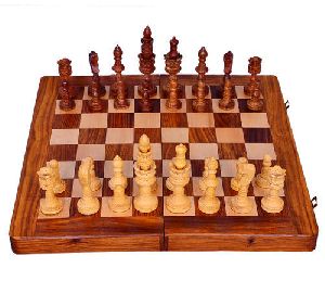 Wooden Folding Chess Set