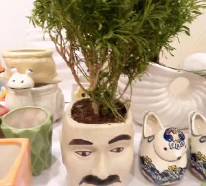 Ceramic Face Planter