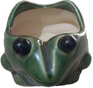 Ceramic Frog Planter