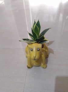 Ceramic Dog Planter