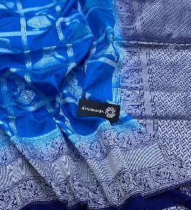 * Banarasi Dupion Silk Sarees with Allover Silver Jari Weaving Buttas & Borders * Rich Pallu as in