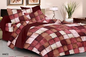 Procian Double bed 1 bed sheet+2 stitched pillows