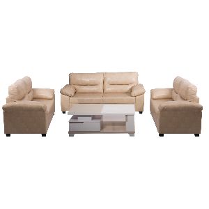 Bharat Lifestyle Legend Leatherette Cream 7 Seater Sofa Set (3+2+2).