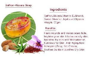 Saffron Aloe vera soap