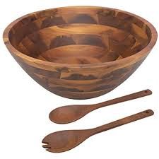 wooden salad bowl