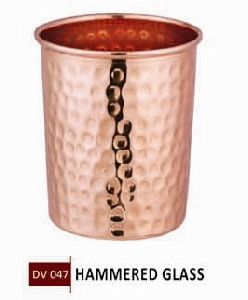 Hammered Copper Glass