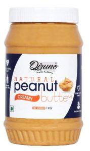 Diruno Natural Peanut Butter Crunchy 1kg (Unsweetened, Gluten Free, Non-GMO)