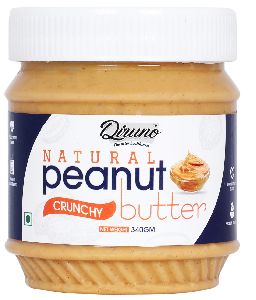 Diruno Natural Peanut Butter Crunchy 340gm (Unsweetened, Gluten Free, Non-GMO)
