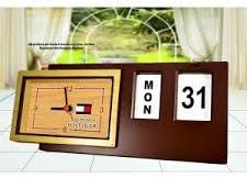 Table Clock With Calendar