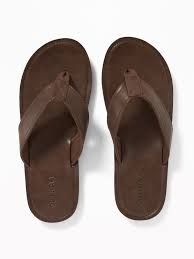 leather flip flops