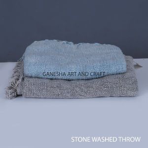 THROW - STONE WASHED SIZE SIZE - 120X140 CM.