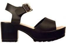 Ladies Leather Heel Sandal