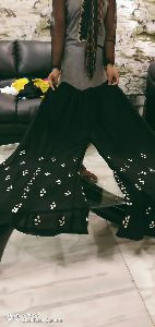 Black Georgette Palazzo Pant