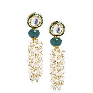 Ankur alluring gold plated kundan earring for women