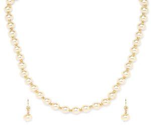 Ankur astonish golden colour beads necklace set for women