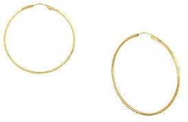 Ankur blossomy gold plated plain hoop earring for women