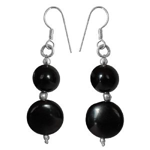 Ankur charming black beads earring for women