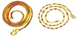 Ankur dapper gold plated combo chain for women