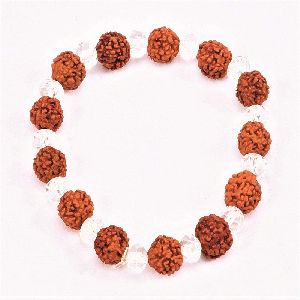 Ankur ravishing gold plated rudraksha bracelet for women