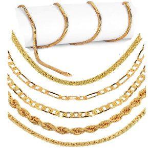 Ankur stylish gold plated combo of 6 chain for men