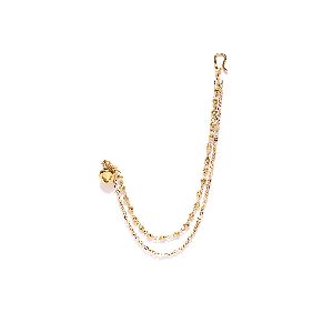 Ankur youthfull gold plated kundan nose pin for women