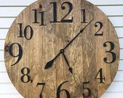 wood clock
