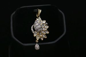 AD Semi Floral Pendant