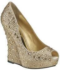 Bridal Gold Wedges